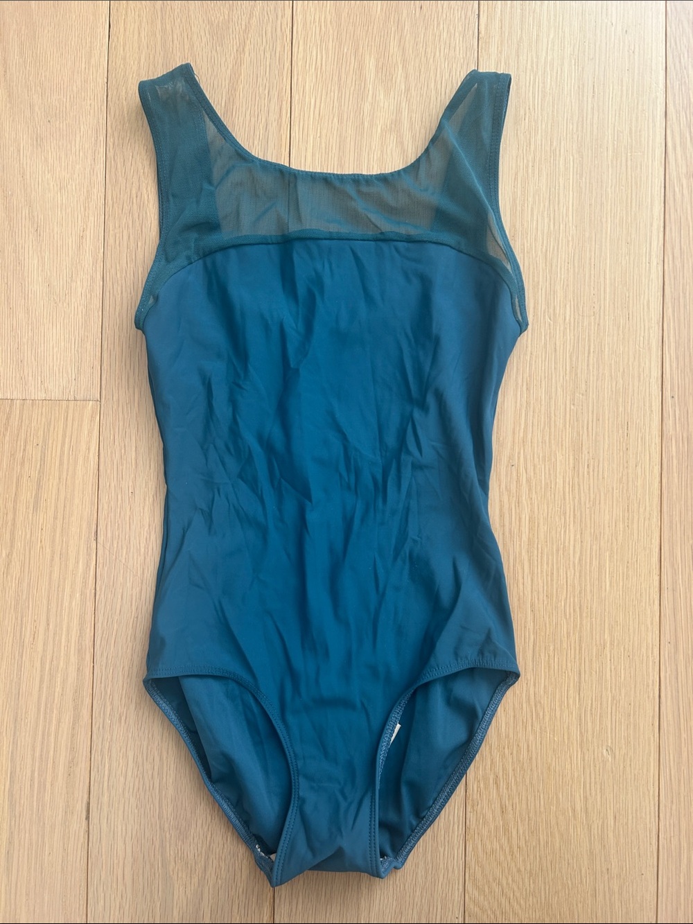 Eleve teal blue leotard